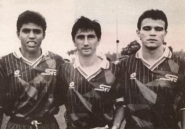 (Sonny Anderson à gauche, José Sinval au centre et Renato Canil à droite)