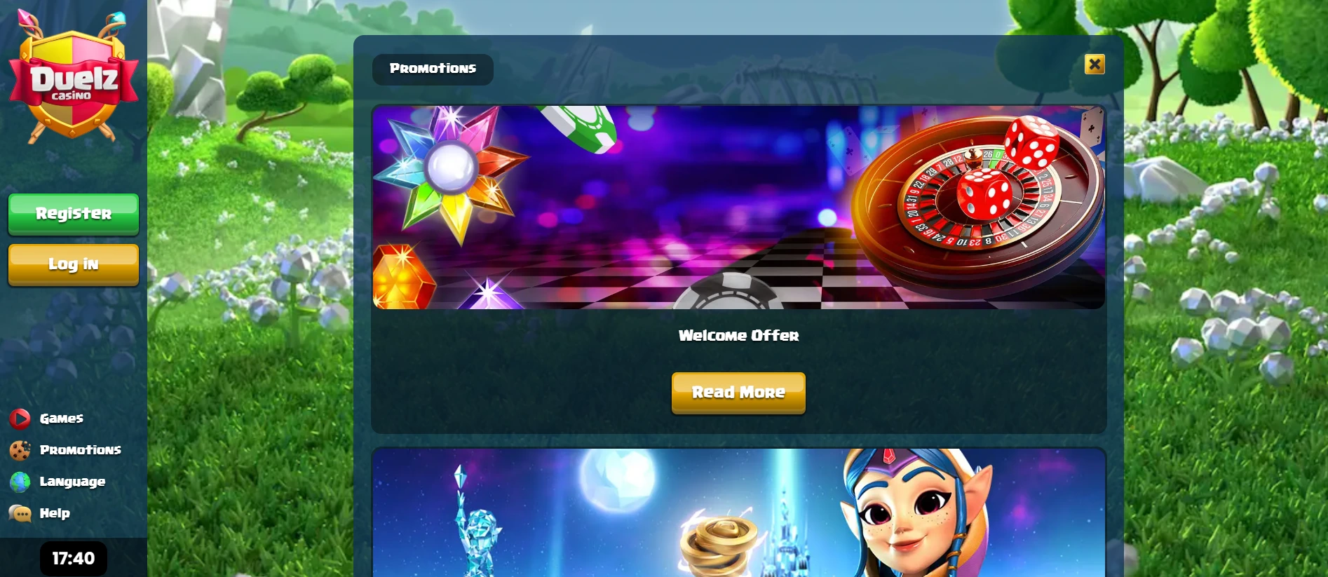 Duelz Casino Seite